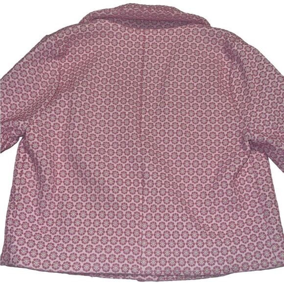 Show Me Your Mumu Pink Daisy Jacquard Floral Crop Jacket Size M NWT - Picture 4 of 12